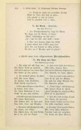 c) Stoffe aus dem allgemeinen Menschenleben