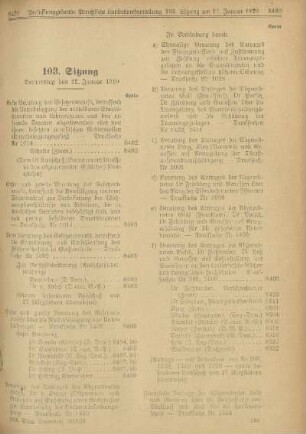 103. Sitzung. Donnerstag den 22. Januar 1920