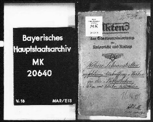 Empfehlung und Anschaffung etc. von Werken für die Bibliotheken der Mittelschulen (Lehrer- und Schülerbibliotheken)