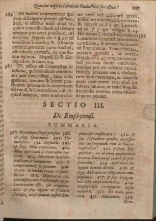 Sectio III. De Emphyteusi.