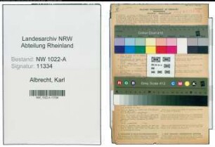 Entnazifizierung Karl Albrecht , geb. 26.11.1914 (Schmied)