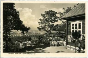Karlsbad. Blick vom Café Hirschensprung