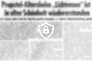 Propstei-Altersheim "Lichtensee" ist in alter Schönheit wiedererstanden