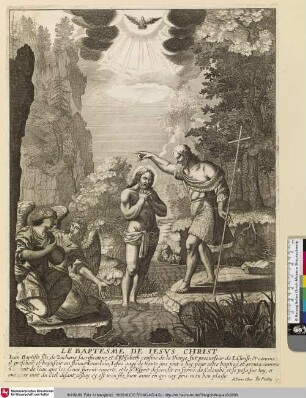 La baptême de Iesus Christ [Die Taufe von Jesus Christus]