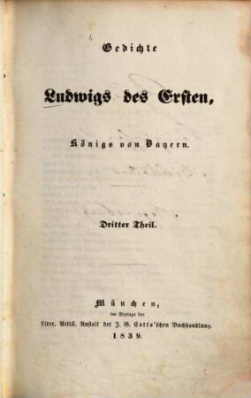 Gedichte des Königs Ludwig von Bayern. 3