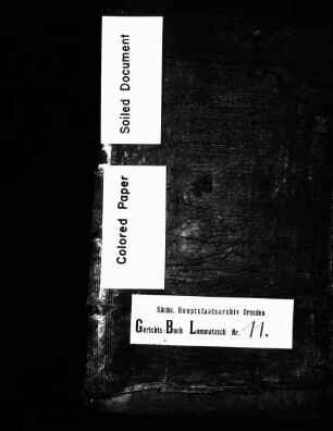Gerichtshandels- und Konsensbuch von Daubnitz, Löbschütz (bei Lommatzsch), Rauba und Wachtnitz