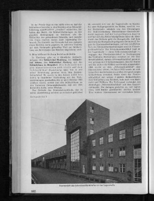 Schaubild 7: Frontansicht des Schweineschlachthofes an der Lagerstraße
