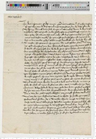 Testament des Bürgers Hinrick Levenstede; erwähnt die Krone der Reitenden Diener in der Liebfrauenkirche. Besiegelt durch die Ratsmannen Hinrick Gronenhagen und Ludeleff Stoterogge.