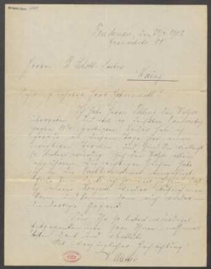 Brief an B. Schott's Söhne : 29.04.1902