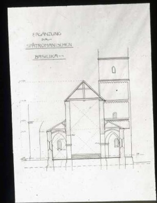 Stiftskirche, Rekonstruktion der spätromanischen Basilika