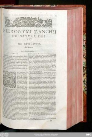 Hieronymi Zanchii De Natura Dei Seu, De Attributis ...