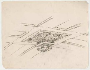 Thiersch, Friedrich von; München; Justizpalast - Decken - Ornament (Perspektive)