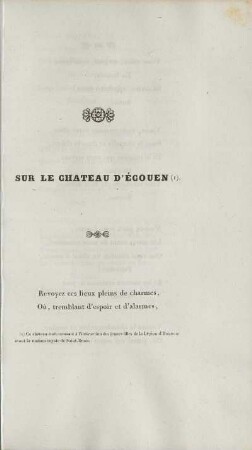 Sur Le Chateau D'Écouen
