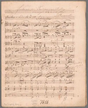 "Fantasies - pf 4hands; op. 133". - BSB Mus.Schott.Ha 7576-2