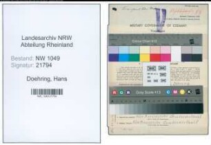 Entnazifizierung Hans Doehring , geb. 11.06.1914 (Elektriker)