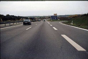 Einfahrt in Verbindungsrampe (AS Leonberg Richtung Karlsruhe)