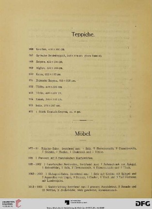 Möbel (Nr. 977-1027)