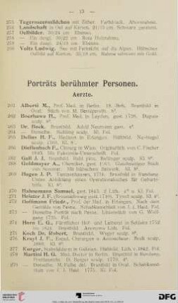 Porträts berühmter Personen (Nr. 261-767)