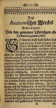 Künstliche Zerlegung des gantzen Menschlichen Leibes