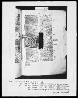 Petrus Lombardus — Initiale D (ixit dominus), Folio 190recto