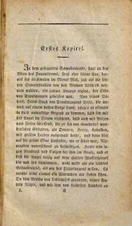 Der Zauberring : ein Ritterroman, Erster Theil