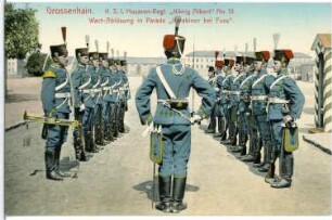 Großenhain. 1. Husaren - Regim. Wachablösung