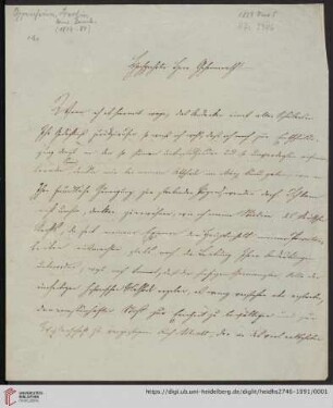 Brief von Heinrich Bernhard Oppenheim an Carl Joseph Anton Mittermaier