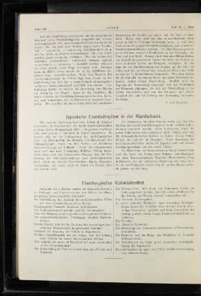 Hamburgisches Kolonialinstitut.