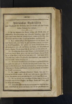 Vorläufige Nachrichten zum Verstande der Messung der Oberfläche und des körperlichen Inhalts des Holzes.