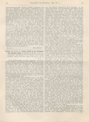 189-192 [Rezension] Köhler, Walther E., Luthers Schrift an den christlichen Adel deutscher Nation im Spiegel der Kultur- und Zeitgeschichte