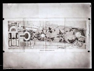 Plan, Entwurf des königlichen Schloßgartens von Marstall von 1806