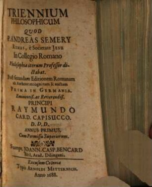 Triennium Philosophicum, 1
