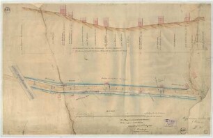 Erkrather Straße. Höhenprofil- und Situationsplan der Erkrather Straße