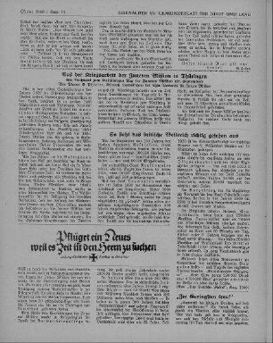 Aus der Kriegsarbeit der Inneren Mission in Thüringen, ein Nachwort zum diesjährigen Tag der Inneren Mission / Phieler
