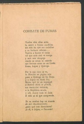 Combate de pumas