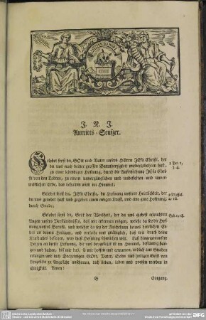 Leichenpredigt : Antritts-Seufzer, Eingang, Leichtext, Erster Theil, Zweyter Theil, Anwendung