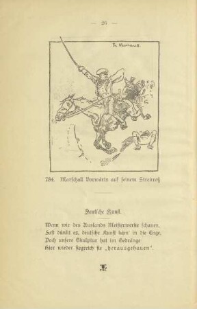 784. Marschall Vorwärts auf seinem Streitroß. Fr. Neuhaus