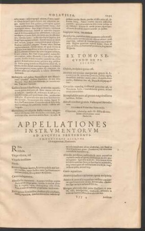 Appellationes Instrumentorum Ad Aucupia Pertinentium ...