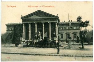 Budapest. Stadtwäldchen, Künstlerhaus (1877) : Budapest. Altes Künstlerhaus (1875-1877; Adolf Láng) im Stadtwäldchen