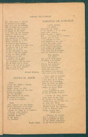Romance de ausencia