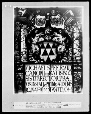 Wappen des Kanonikus Michel Speer