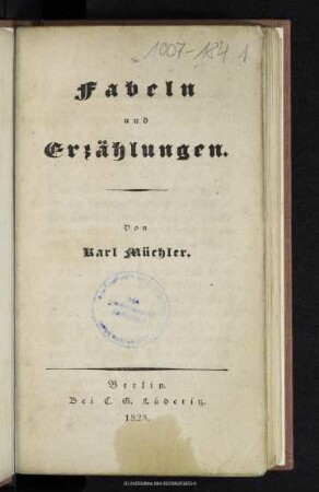 Fabeln und Erzählungen