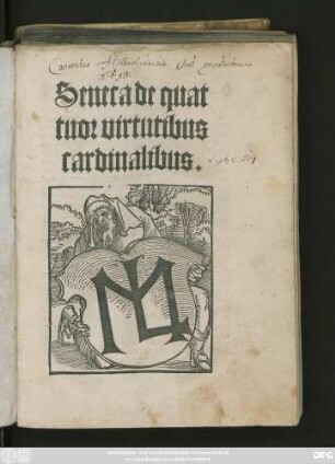 Seneca de quat||tuor virtutibus || cardinalibus.||