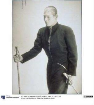 Mann in Skikleidung von G. Benedict