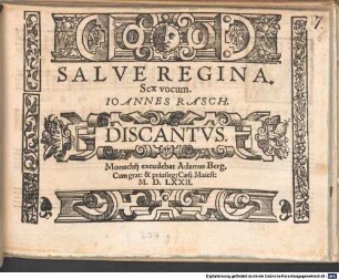 SALVE REGINA. Sex vocum