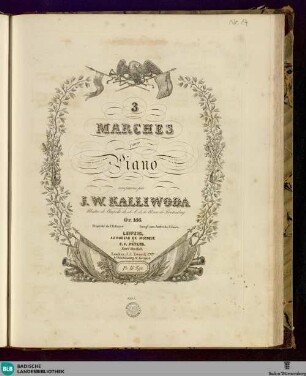 3 marches pour piano : Op. 166