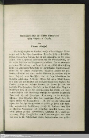 Wirtschaftsleben im älteren Buchhandel : Ernst Vögelin in Leipzig