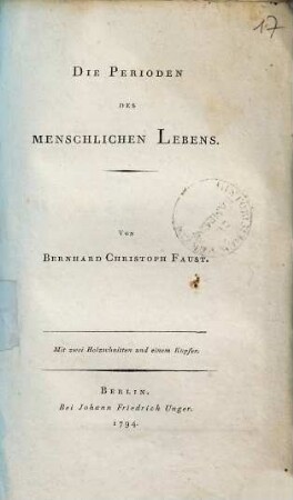 Die Perioden des menschlichen Lebens