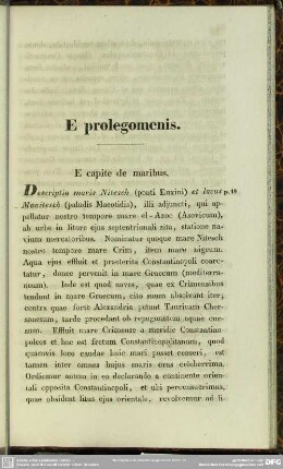 E prolegomenis