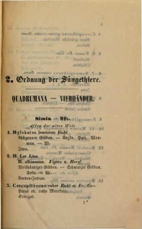 Catalog des naturhistorischen Museums in Kaiserslautern